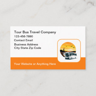 Tourbus-Thema Business Cards Visitenkarte