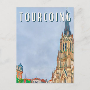 Tourcoing Foto Vintage Postkarte