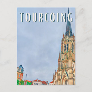 Tourcoing Foto Vintage Postkarte