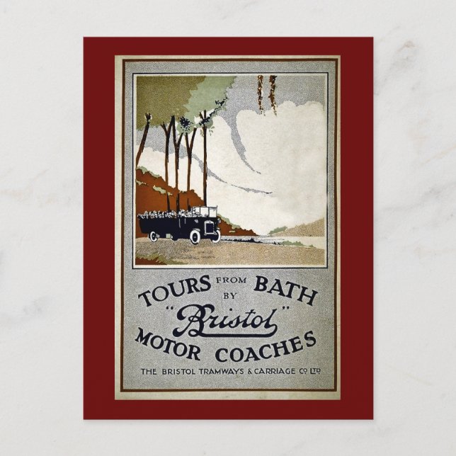 Touren von Bath durch Bristol Postkarte (Vorderseite)