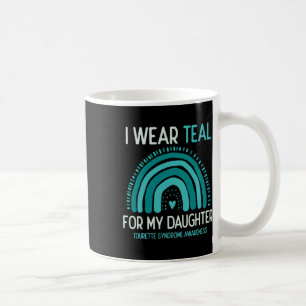 Tourette-Syndrom-Bewusstsein Ich trage Türkis für Kaffeetasse