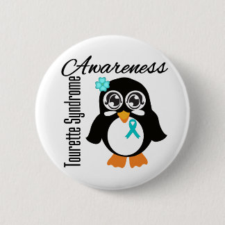Tourette-Syndrom-Bewusstseins-Pinguin Button
