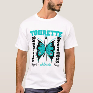 Tourette-Syndrom-Bewusstseins-Schmetterling T-Shirt