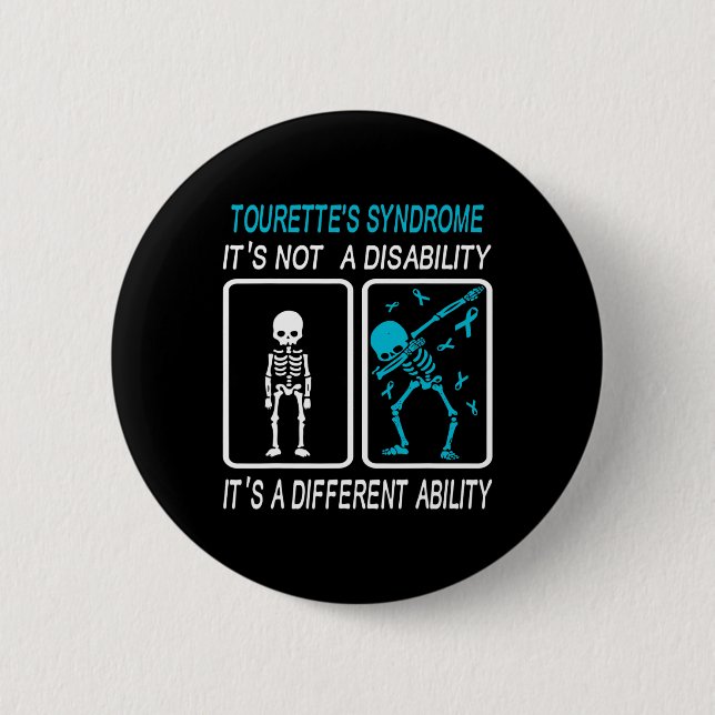 Tourette-Syndrom Es ist keine Behinderung Button (Vorderseite)