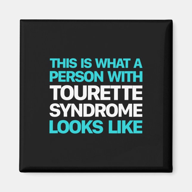 Tourette Syndrome Awareness-Down Syndrome Awarenes Magnet (Vorne)