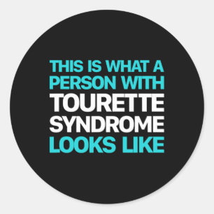 Tourette Syndrome Awareness-Down Syndrome Awarenes Runder Aufkleber