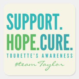 Tourette's Custom Support Hoffnung Aufkleber heile