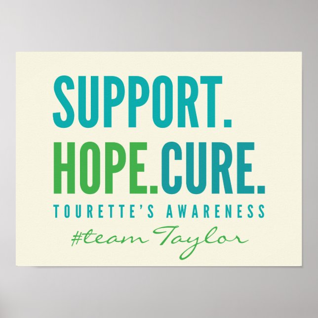 Tourette's Custom Support Hoffnung Poster Prints h (Vorne)