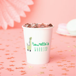 Tourette's Krieger-Bewusstsein Papier Cups niedlic Pappbecher