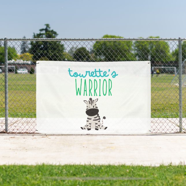 Tourettes Kriegerbewusstsein Außenbannersigne Banner (Insitu)