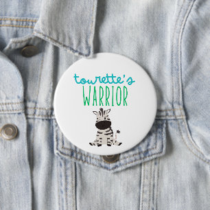 Tourette's Kriegerbewusstsein Kinder niedlich Butt Button