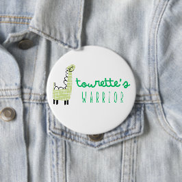 Tourettes Kriegerbewusstsein niedlich Button-Gesch Button