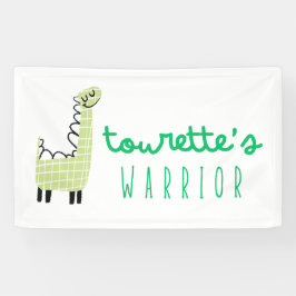 Tourettes Kriegerbewusstsein niedliche Bannersigne Banner