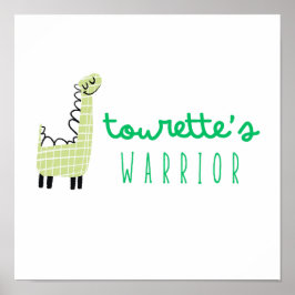 Tourettes Kriegerbewusstsein niedliches Plakatzeic Poster