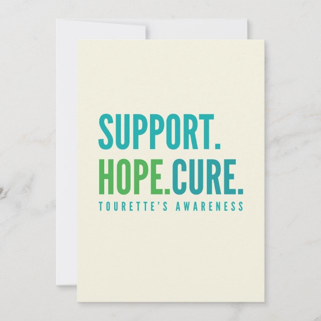 Tourette's support hope cuure Invitation Card Einladung (Vorderseite)
