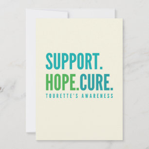 Tourette's support hope cuure Invitation Card Einladung