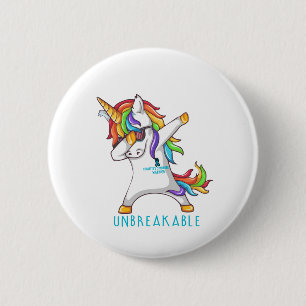 Tourettes Syndrom-Krieger unzerbrechlich Button