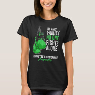 Tourette's Syndrome Awareness Month Gloves Green R T-Shirt