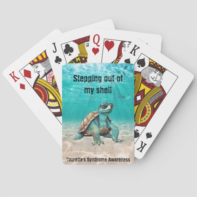Tourette's Syndrome Custom Playing Cards Spielkarten (Rückseite)