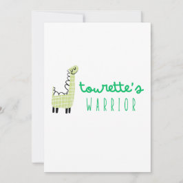 Tourette's warrior awareness Invitation Card Einladung
