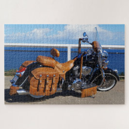 TOURING MOTORRAD BROWN SADDLE UND BAGEN PUZZLE