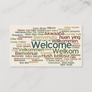 Tourismus-Visitenkarte Visitenkarte