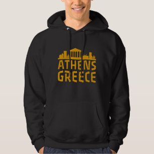 Tourist Attraktionen Gebäude Stadt Stadt Griechenl Hoodie