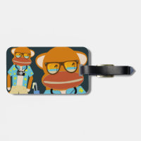 Tourist-Sockmonkey-Reise-Tag