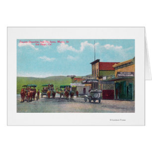 Touristen, die für Tijuana-Szene abreisen