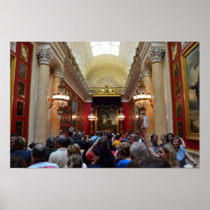 Touristen im Hermitage-Museum, St. Petersburg Poster
