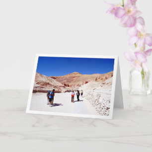 Touristen im Tal der Könige, Luxor, Ägypten Karte