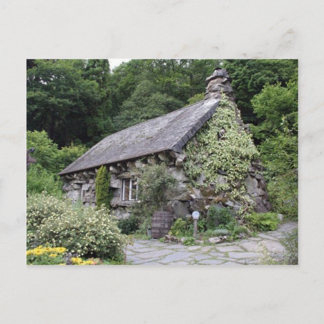 Touristenattraktion in Wales Ugly House Postkarte (Vorderseite)