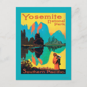 Touristenplakat - Yosemite Nat'l Park, CA Postkarte