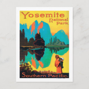 Touristenplakat - Yosemite Nat'l Park, CA Postkarte