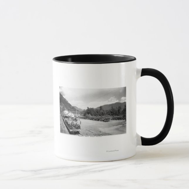 Touristenzug des Skagit-Projekts Tasse (Rechts)