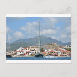 Touristische Boote in der Türkei Postkarte