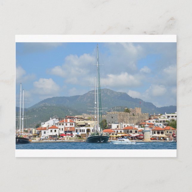 Touristische Boote in der Türkei Postkarte (Vorderseite)