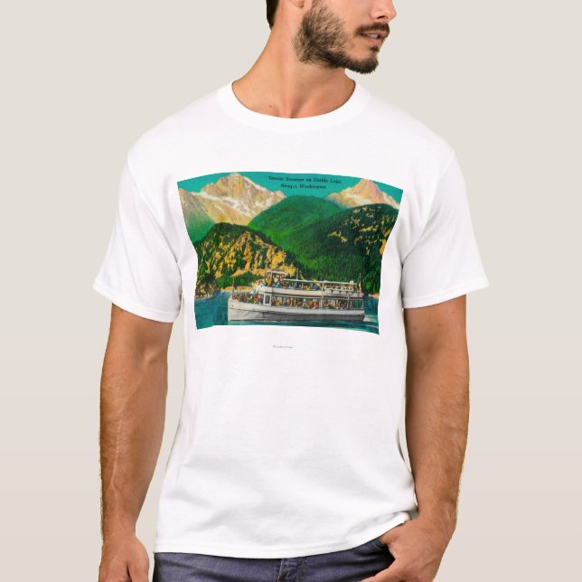 Touristischer Dampfer auf Diablo See, Skagit T-Shirt (Vorderseite)