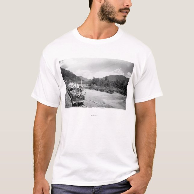Touristischer Zug des Skagit Projektes T-Shirt (Vorderseite)