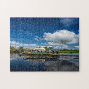 Touristisches Boots-Reflexion Puzzle
