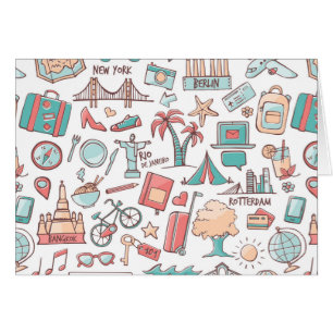 Touristisches Pastellmuster