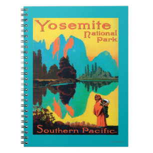 Touristisches Plakat - Yosemite Nationalpark, CA Notizblock