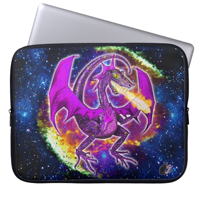 Tourmalin Kosmischer Drache Laptop-Sieb Laptopschutzhülle (Vorderseite)