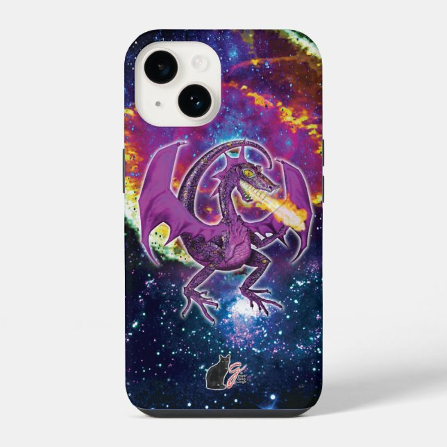Tourmalin Kosmischer Drachen Case-Mate iPhone-Hüll iPhone Hülle (Rückseite)