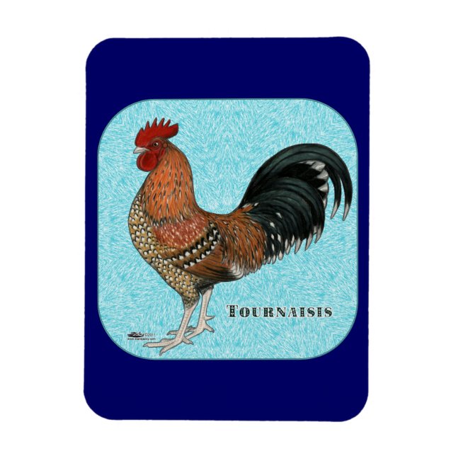 Tournaisis Rooster Magnet (Vertikal)