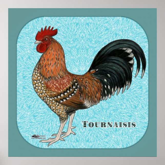 Tournaisis Rooster Poster (Vorne)