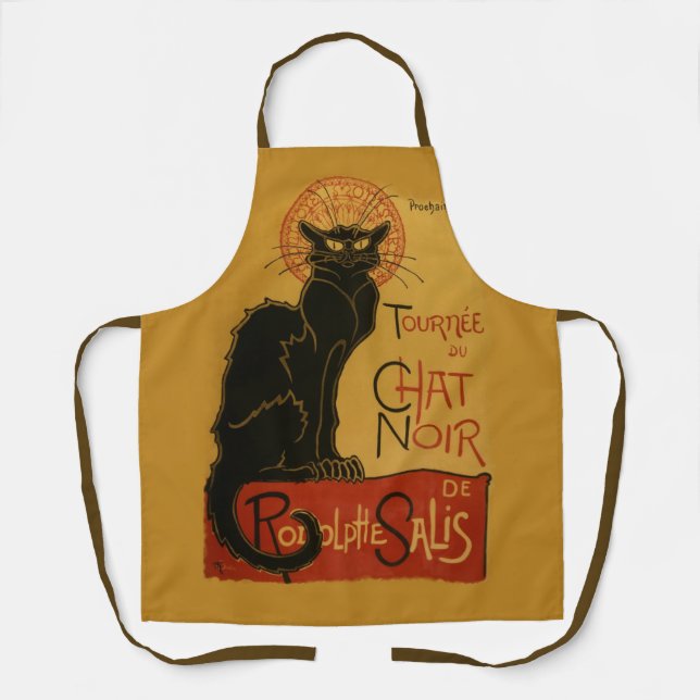 Tournee de Chat Noir Black Cat Schürze (Vorderseite)
