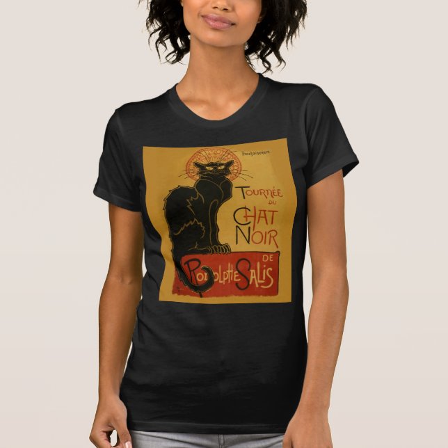 Tournee de Chat Noir Black Cat T-Shirt (Vorderseite)