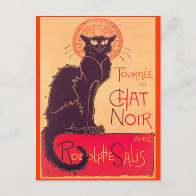 Tournee de Chat Noir Karten (Vorderseite)