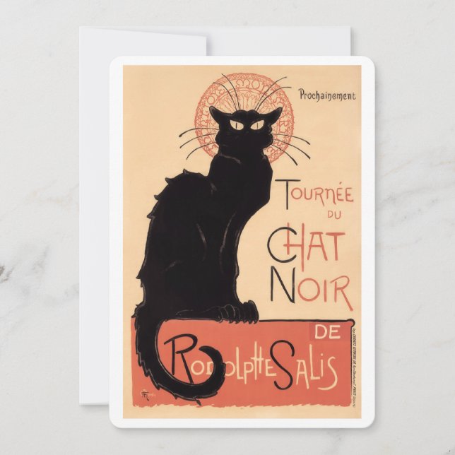 Tournee du Chat Noir (1896) Dankeskarte (Vorderseite)